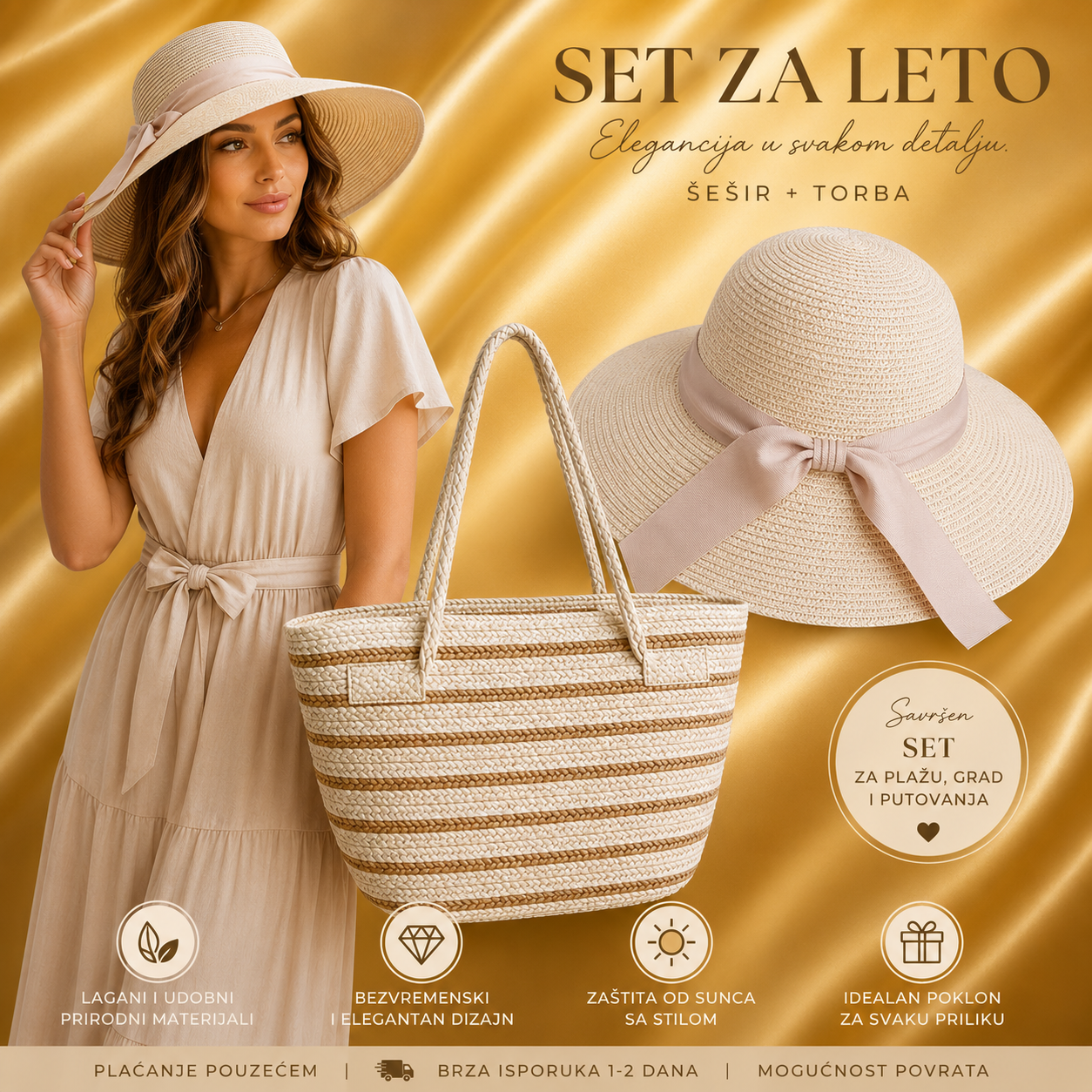 Set torba i šešir