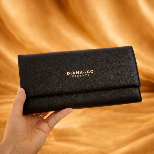 Ženski crni novčanik