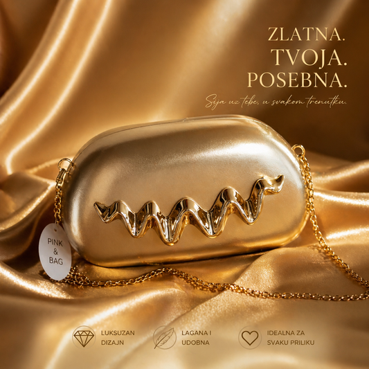 Zlatna Elegantna torbica-top model