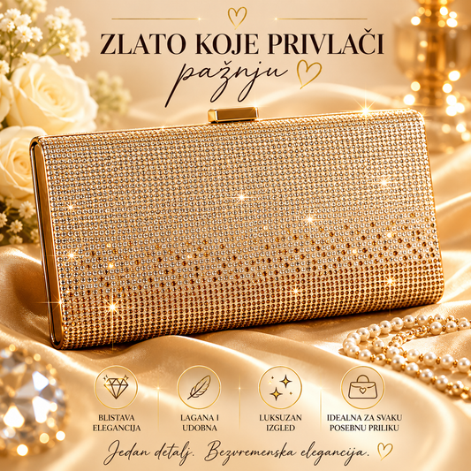 Top zlatna elegantna torbica