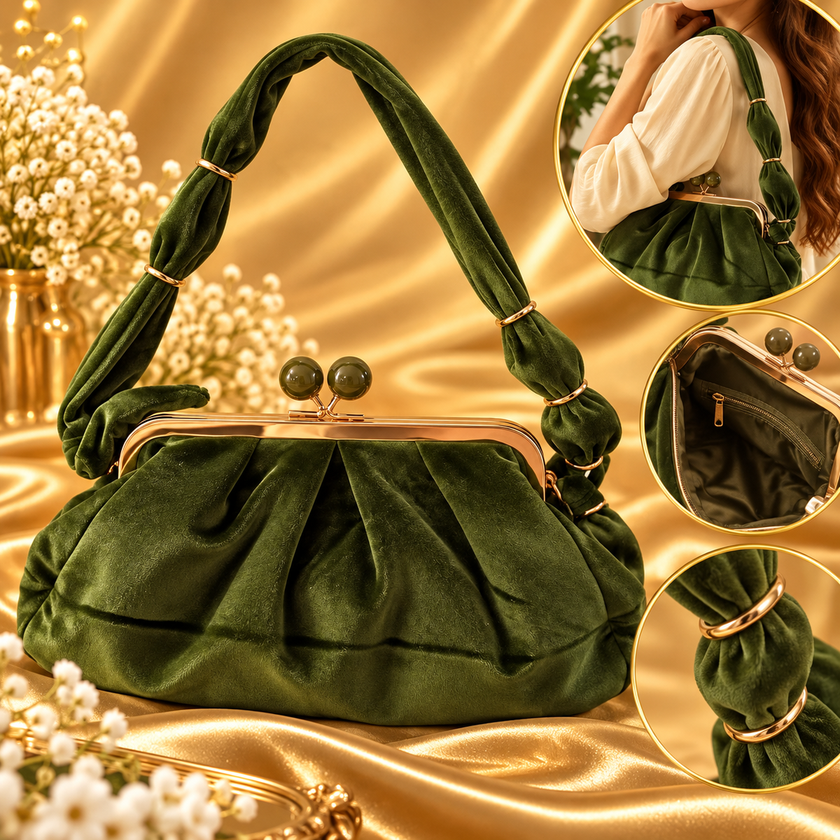 Top zelena elegantna torbica