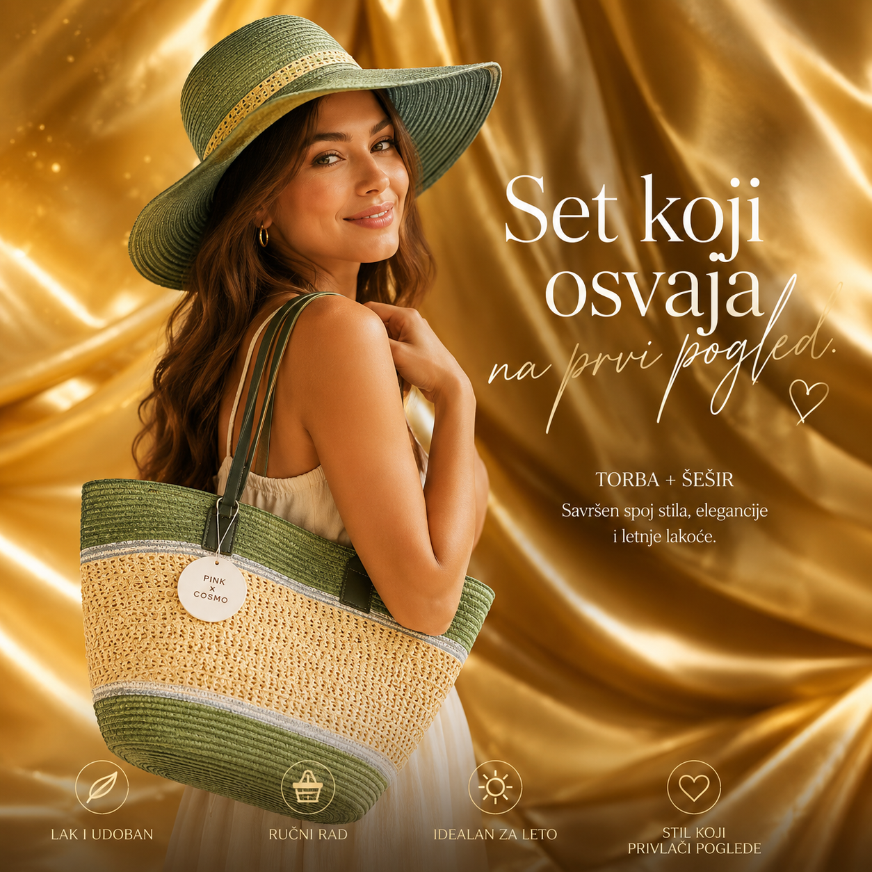 Torba i šešir-set